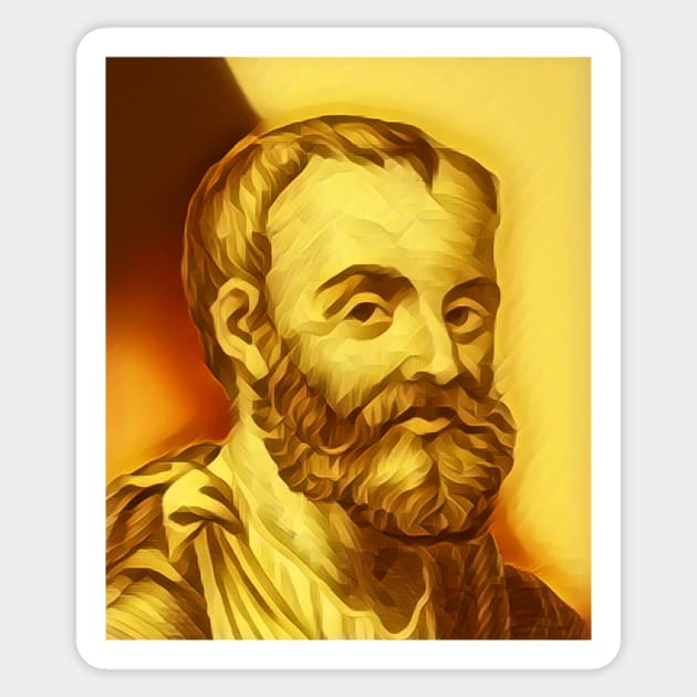 Galen Golden Portrait | Galen Artwork 10 Sticker by JustLit